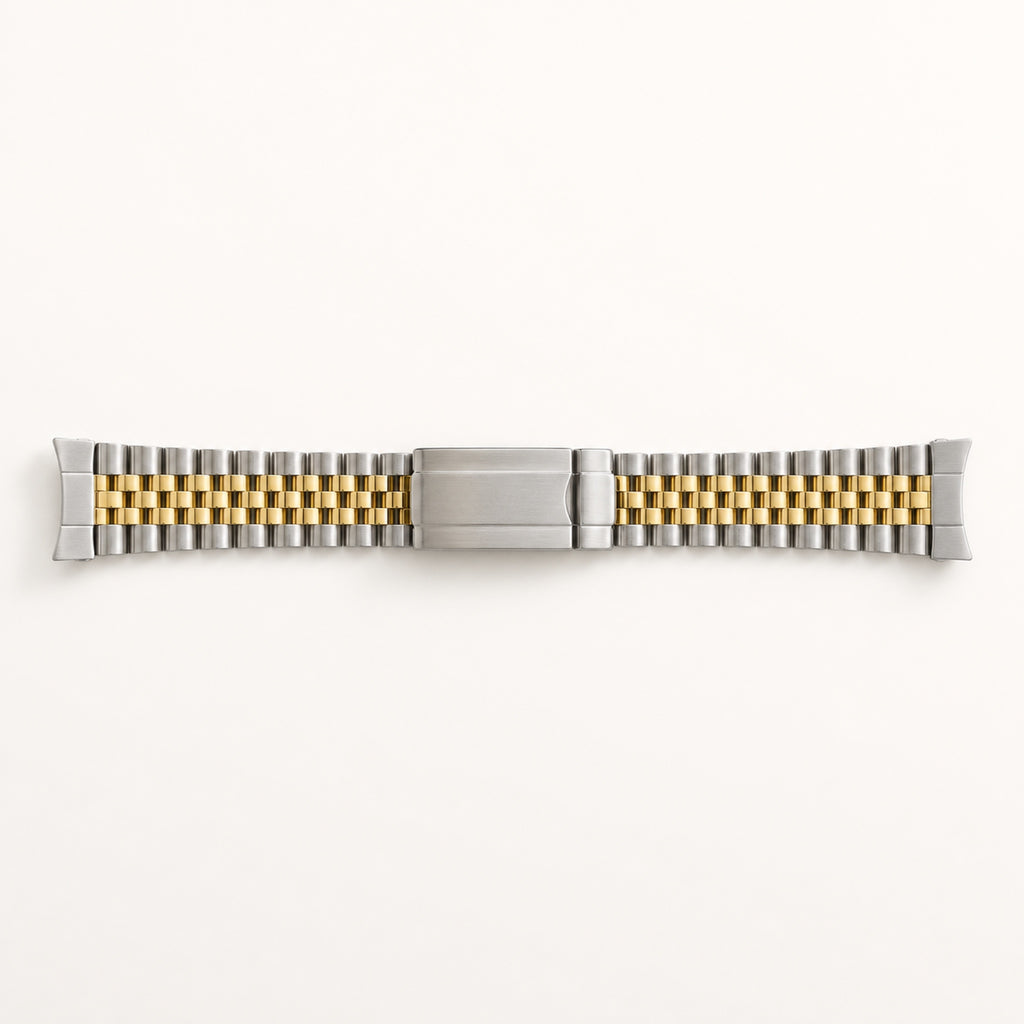 Bracelet à maillons arrondis — doré — Cinq rangs · acier & or — Maison Noirmont