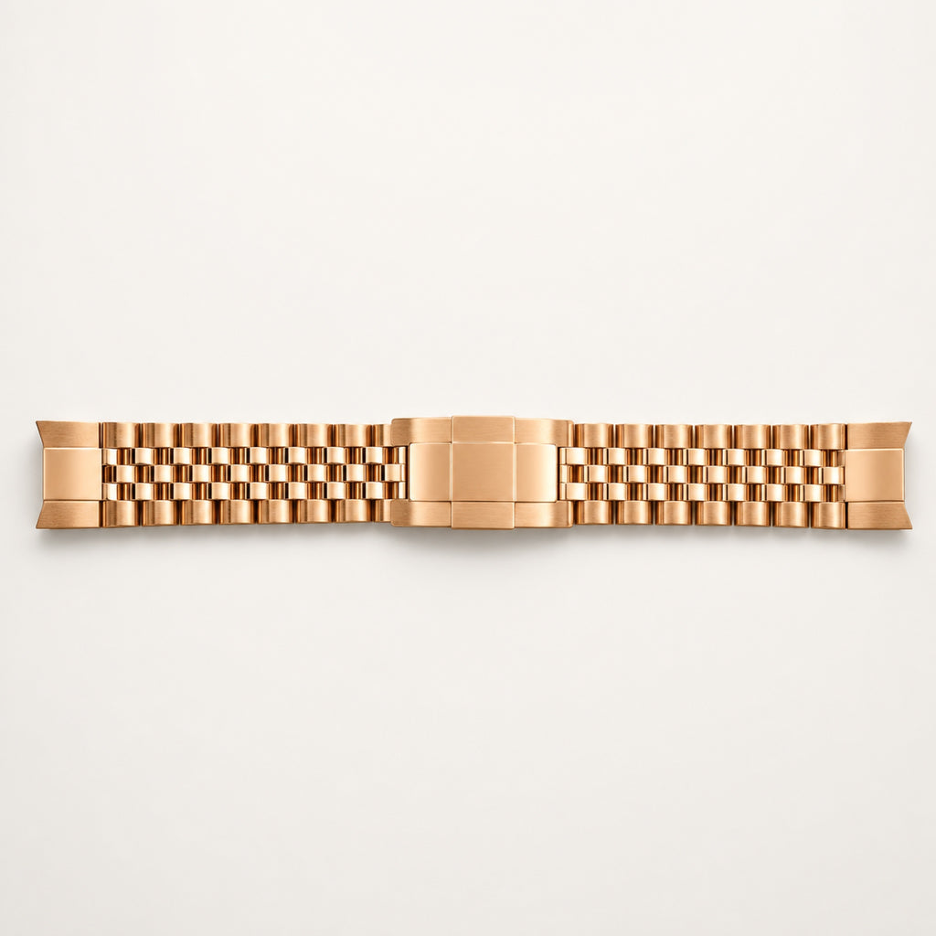 Bracelet à maillons arrondis — doré — Cinq rangs · or rose (réf. 15) — Maison Noirmont