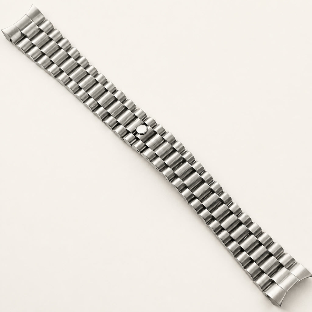 Bracelet acier à maillons arrondis — Maison Noirmont