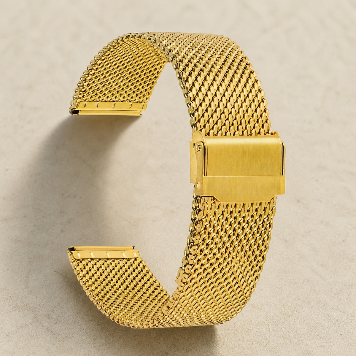Bracelet milanais maille italienne 1,0 mm doré – Maison Noirmont