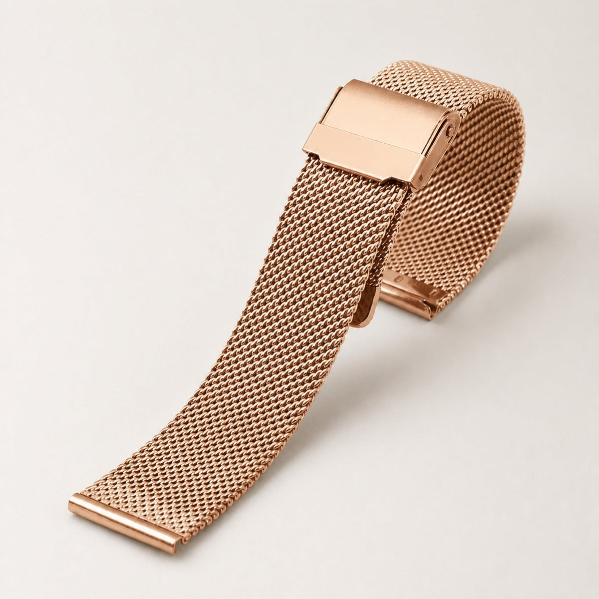 Bracelet milanais maille 0,6 mm or rose — Maison Noirmont