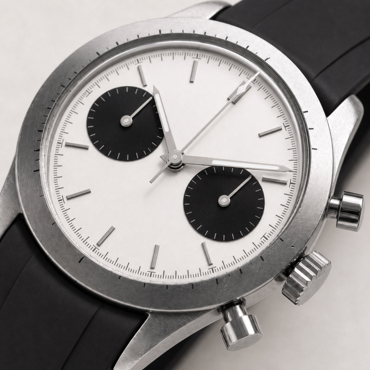 Contre-la-montre Panda — Chronographe — macro — Maison Noirmont
