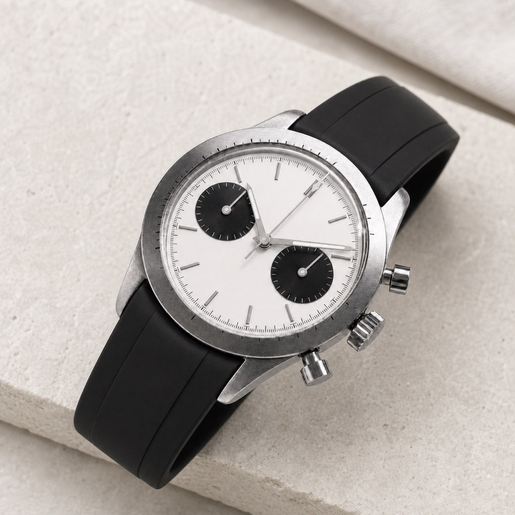 Contre-la-montre Panda — Chronographe — en situation — Maison Noirmont