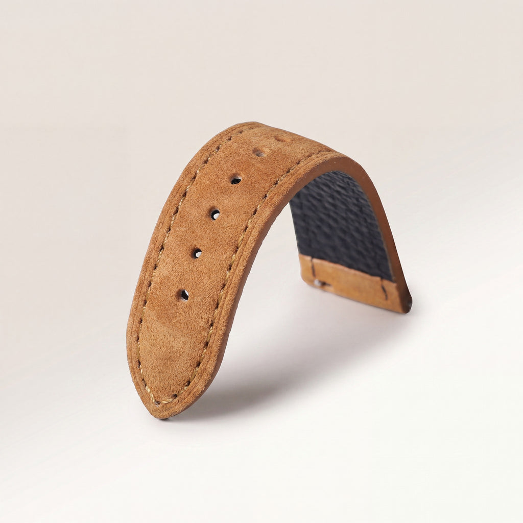 Bracelet cuir daim — daim brun — Maison Noirmont