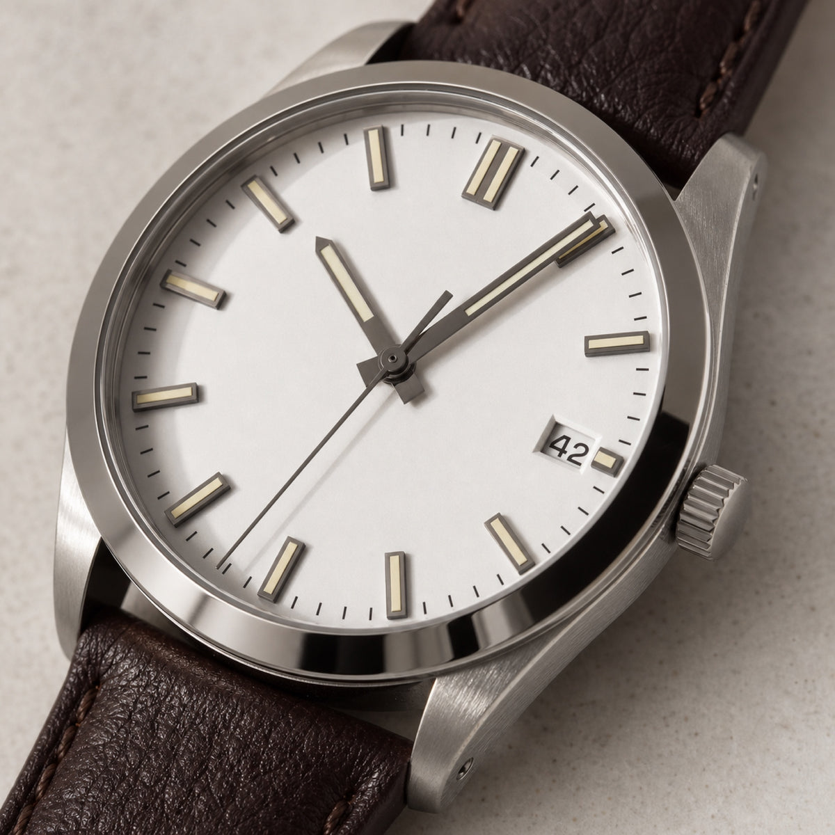 Quarante-et-Un Blanc — Sport cuir — macro — Maison Noirmont