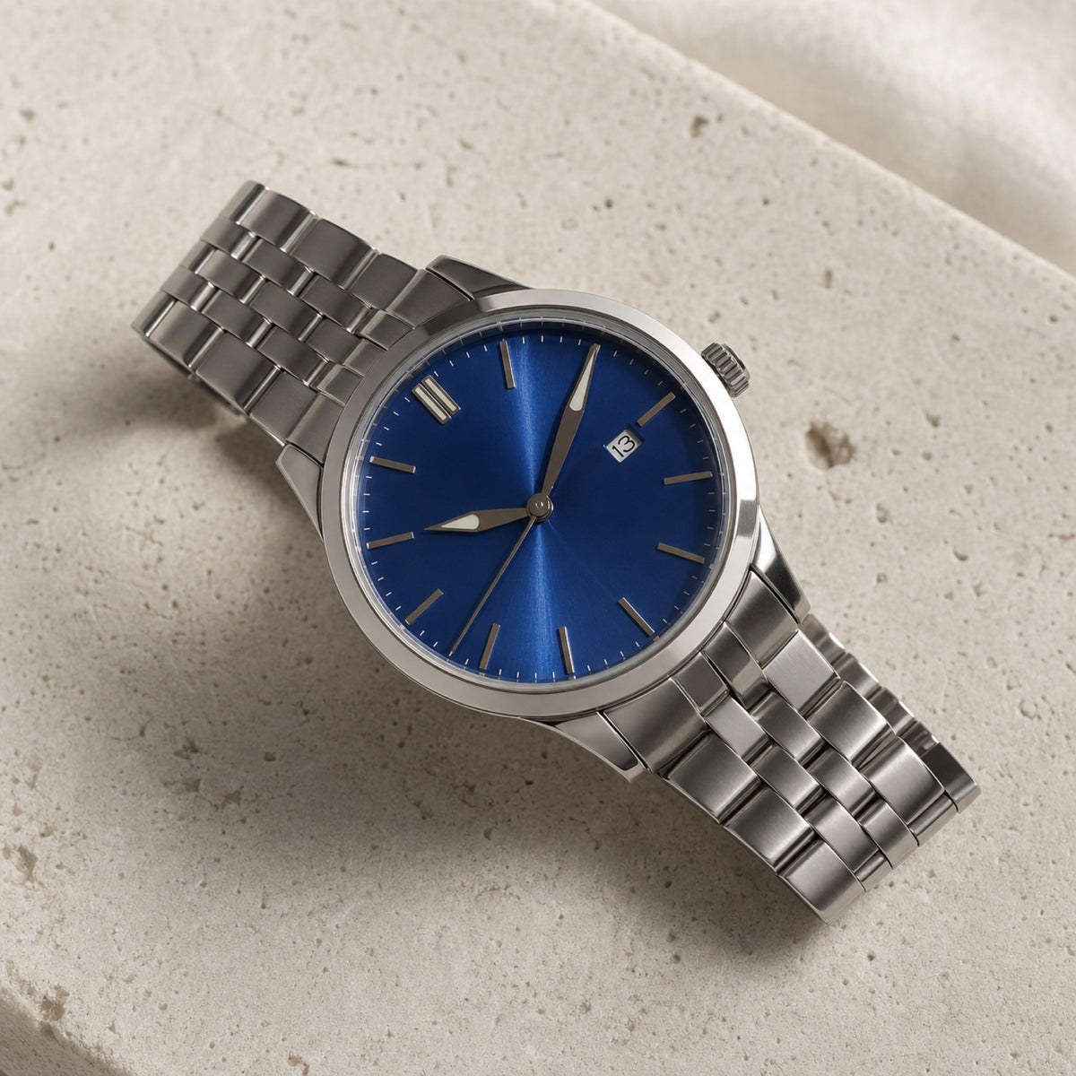 Trente-Six Bleu — Classique cinq rangs — en situation — Maison Noirmont