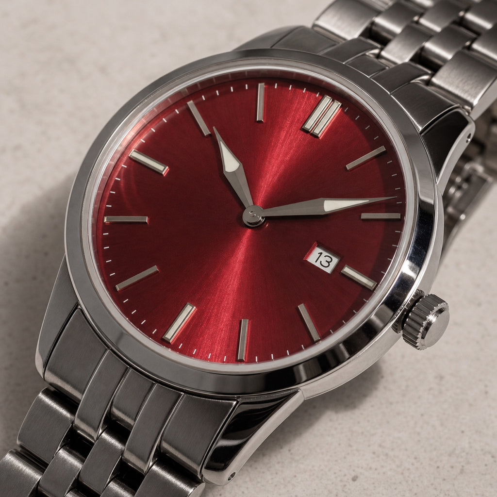 Trente-Six Rouge — Classique cinq rangs — macro — Maison Noirmont
